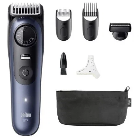 Braun Series 7 BT7520 Recortadora de Barba con 40 Ajustes, Azul/Negro